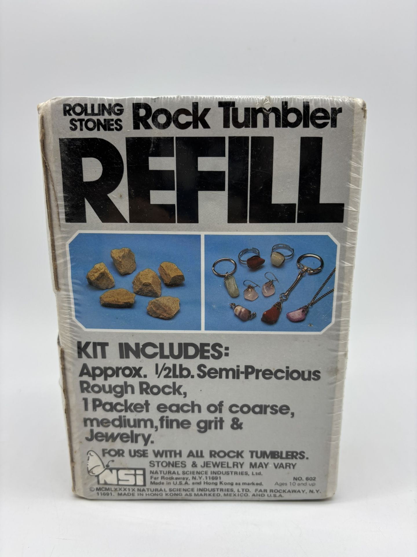 Rolling Stone Rock Tumbler Refill Kit Polish Semi-Precious Stones SEALED Old Stock