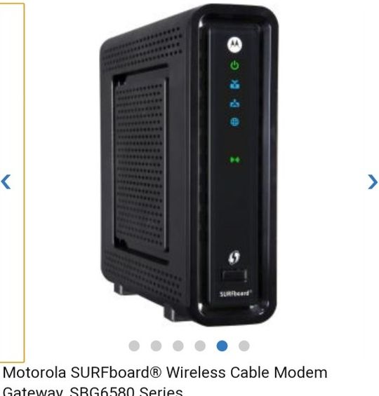 Motorola Wireless Cable Modem SBG6580 Series