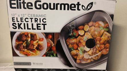 Elite Gourmet electric skillet 12×12