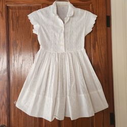 WEDDING FLOWER GIRL VINTAGE DRESS- MINT