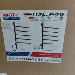 IOOI hardwired or plug in smart towel warmer (alexa or Google assistant) with rotating bars