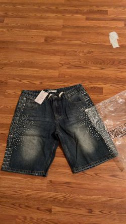 Vale Dreams Studded Denim Jorts with Tags