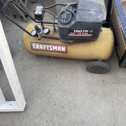 Craftsman air compressor three horse 150 psi 15 gallon