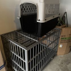 Heavy Duty Steel Dog Crate (Large/X-Large)