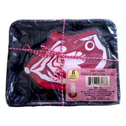 STEAK Drink Coasters 5 1/2" Package of 6 Novelty Eat Your Heart Out Valentine