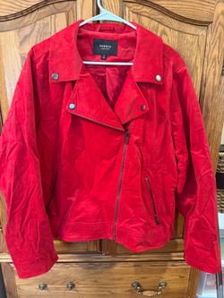 Torrid Red Velvet Jacket