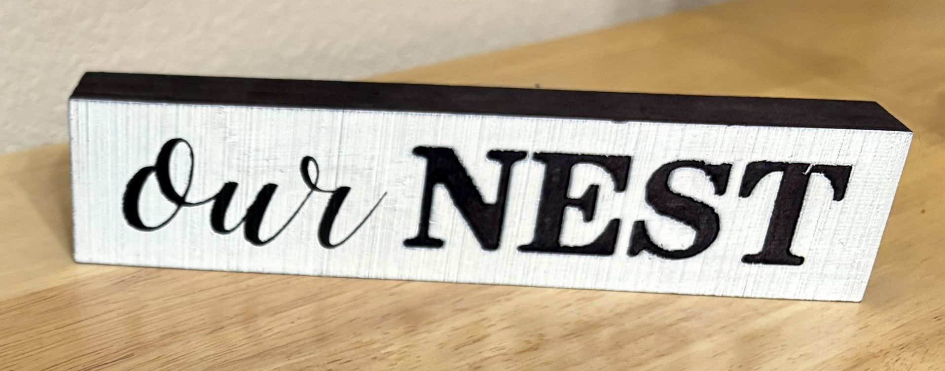 Home Decor Wooden Block