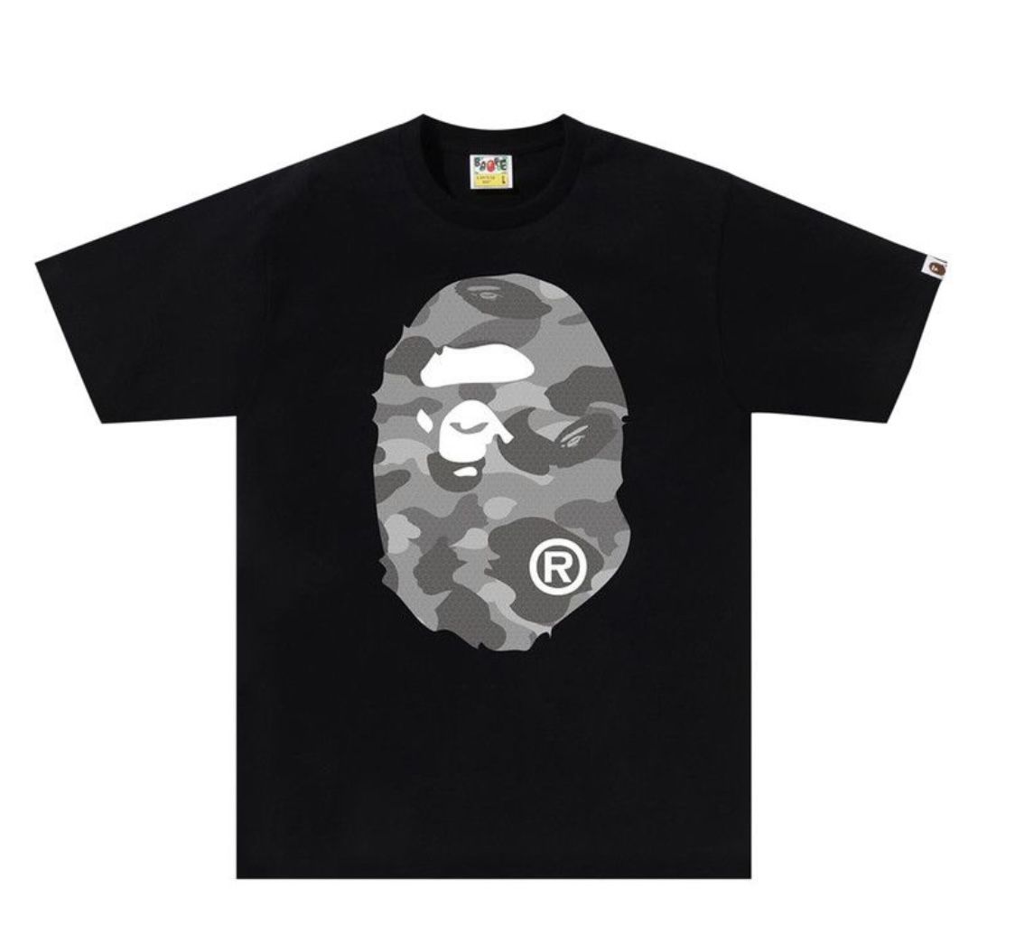 Black and grey Bape shirt