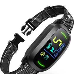 Dog Bark Collar for Large Medium Small Dogs, Rechargeable Smart Bark Collar, Anti Barking Training Collar with 5 Adjustable Sensitivity Beep Vibration