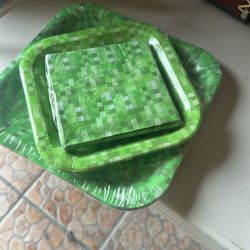 Minecraft Party Plates & Napkins
