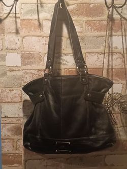 The sak black leather bag
