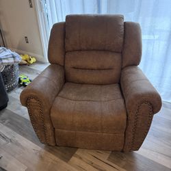 Pleather Rocking Recliner