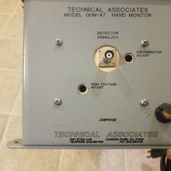 Technical Associates Model GHM-0A7 Hand Monitor Geiger Counter