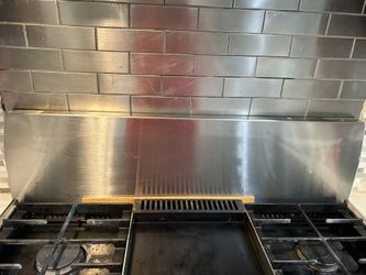 Stainless Steel Range Backguard Only