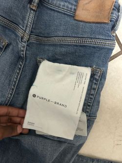 Purple jeans