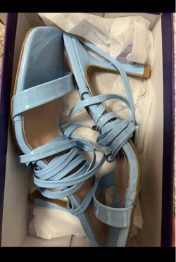 Heels with strings that wrap around legs