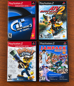 PlayStation 2 Retro Game Bundle - 4 Classics CIB (Ratchet & Clank, Gran Turismo)