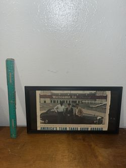 Dallas Cowboys Jones & Wembley Stadium Magazine Print Ad Frame 