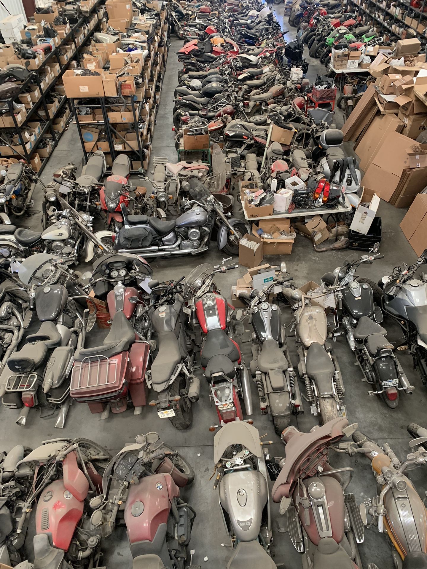 HUGE MOTORCYCLE SALVAGE YARD IN FONTANA! - Shipping Available 📦