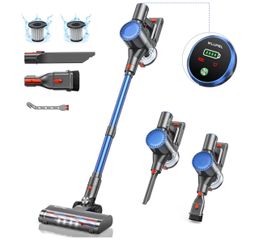 WLUPEL Cordless Vacuum Cleaner, 30KPA 400W Powerful Stick Vacuum