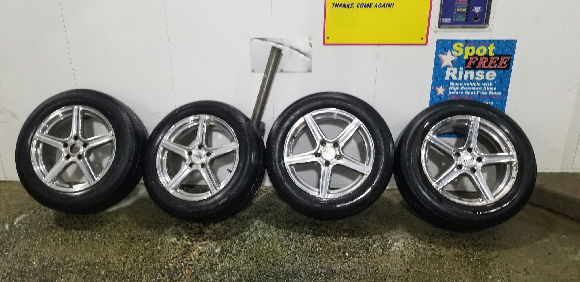 4 18 in 5x114.3 wheels rims tires