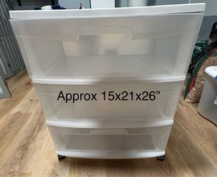 3 Drawer Rolling Storage Container