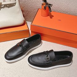 Hermes Men’s Leather Shoes With Box 2026 New 