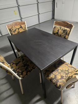 Table and chairs