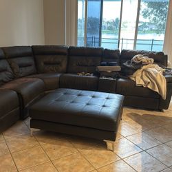 The Most Comfortable Leather Couch And Ottoman