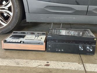Sony TC-161SD Cassette Deck & STR-DN1070 4K AV Receiver Stereo Audio System