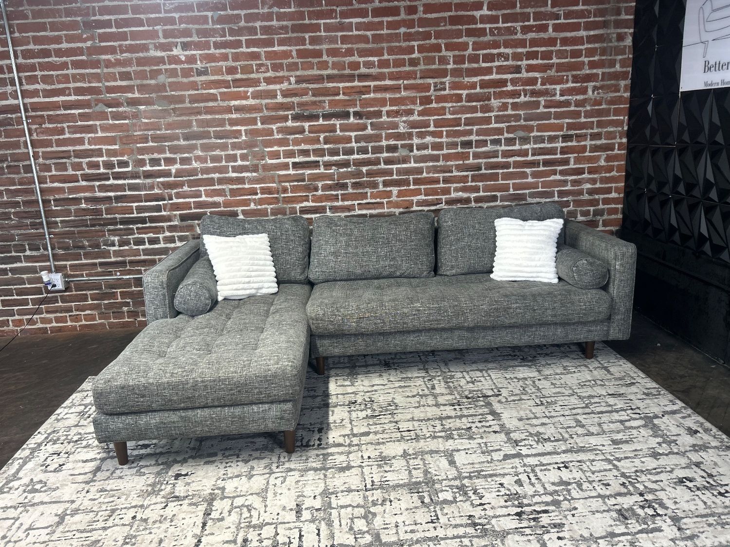 Free Delivery- Article 2 pc sectional couch retails 2099