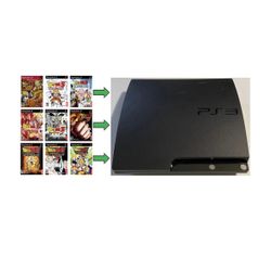 PlayStation 3 (PS3) Slim 160GB: Dragon Ball Z Games with BONUS PS2 game GTA Vice City Stories(Rare). 