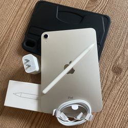 iPad Mini 6th Generation 256GB Starlight Color with Pencil And Accessories 