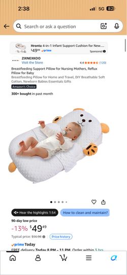 ZIXNEXKOO Breastfeeding Support Pillow for Baby