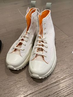 Women Statement Converse Run Star Hike chunky Platform renew lugged white Sz 8.5