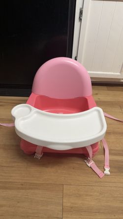 Safety 1st Easy Care Swing Tray Toddler Feeding Booster, Coral Crush