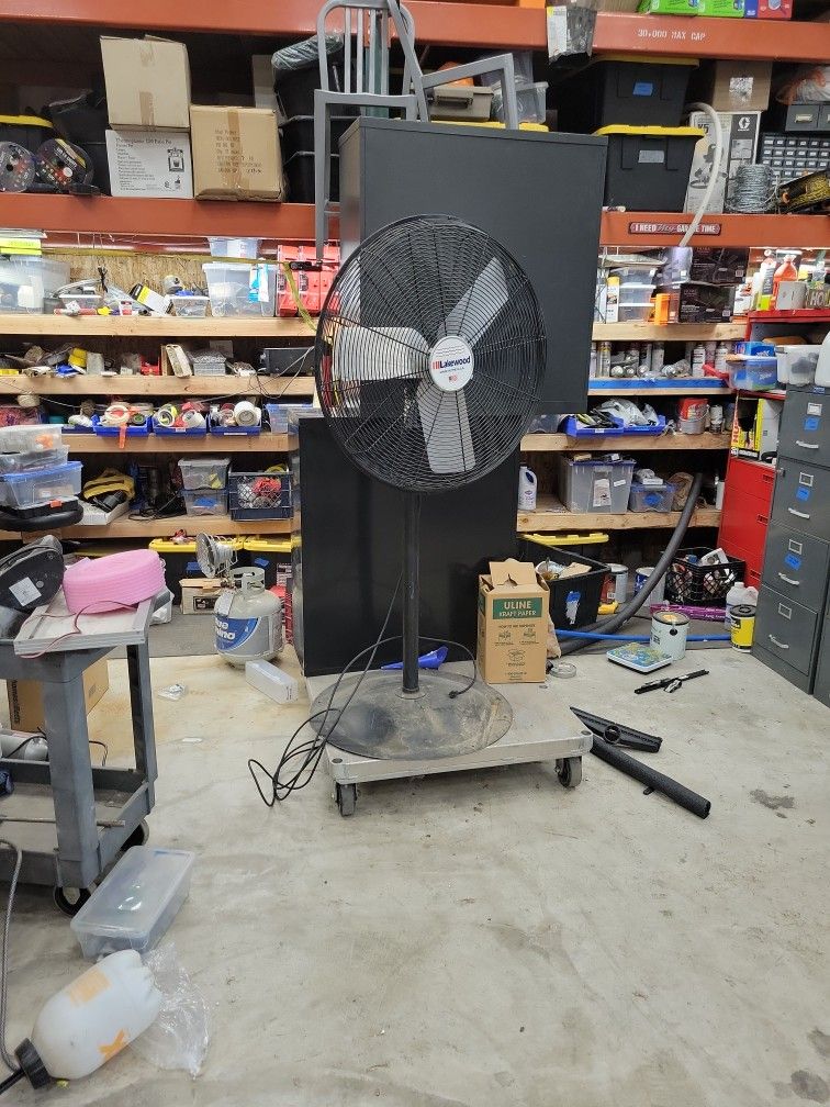Large Fan Needs Blade Adjusted