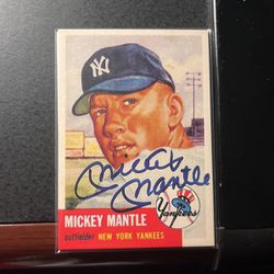 Mickey Mantle ‘53 Facsimile Signed Card