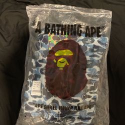 Blue Bape Hoodie Size Medium Fits Like A Small