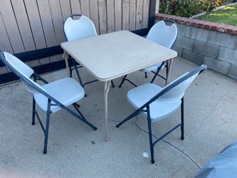 Card Table with Chairs