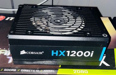 1200W Corsair HX1200i 80+ Platinum Modular PSU Power Supply + Cables