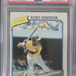 1980 Topps Rickey Henderson  PSA 6