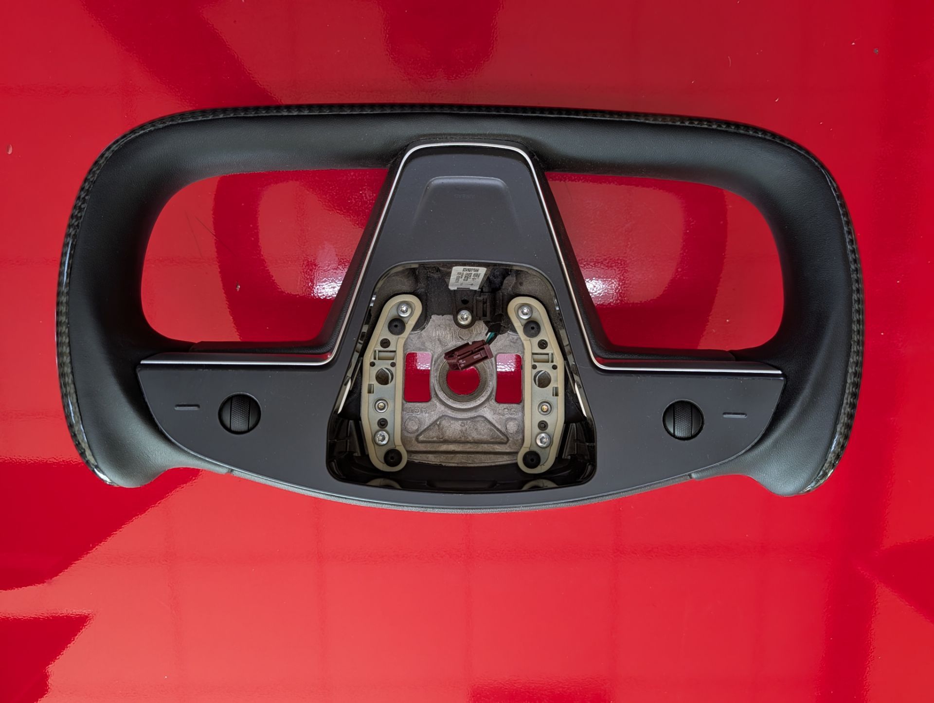 NEW Tesla Model S / X Plaid Custom Full Steering Wheel - Gloss Carbon & Control Buttons