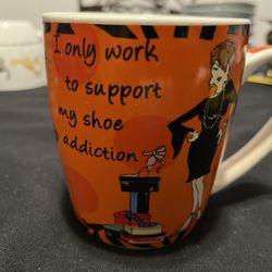 I Only Work To Support My shoe Addiction  By Delish Gifts With Attitude By Working Girls Design Inc 