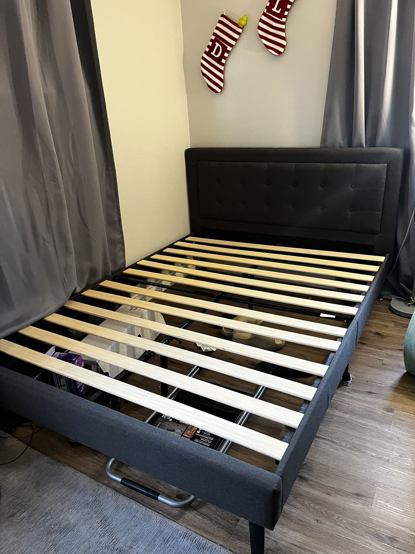 Queen Nector Gray Bed Frame