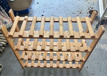 Wood shelving