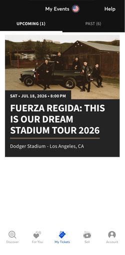 Fuerza Regida Ticket