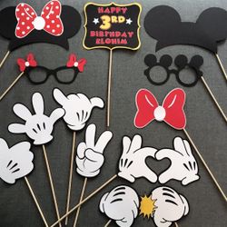 custom disney MICKEY or MINNIE MOUSE birthday party supplies & decor