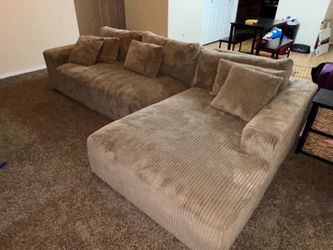 Brown / Tan Sectional Couch
