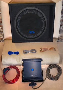 Alpine 12" Sub and 500 w amp with wiring